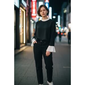 Wednesday Emo Goth Top Witchy Halloween Cosplay